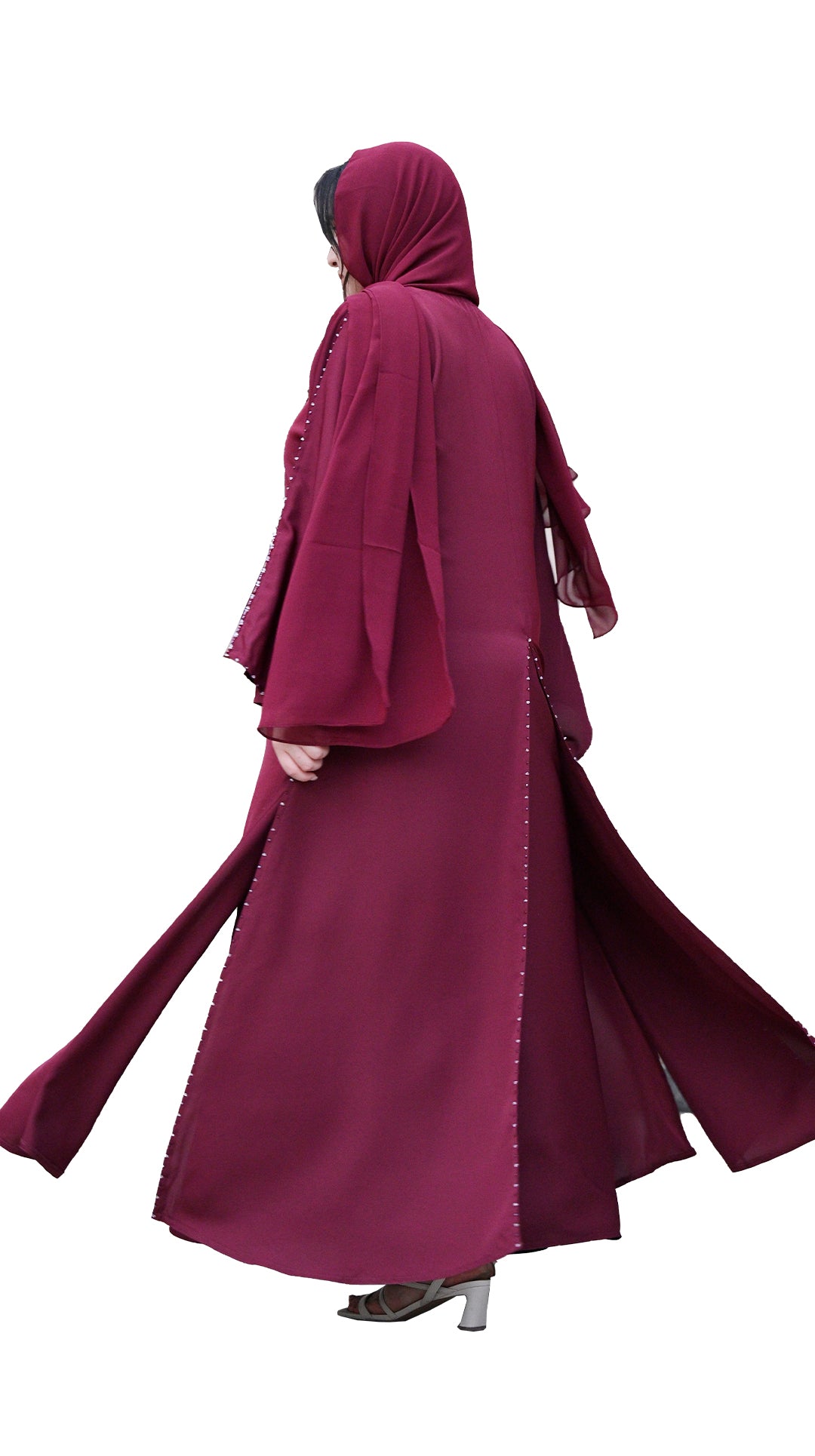 Wholesale Abaya with matching inner| Box of 12 |Available in various fabric, colors & Sizes | Nida Fabric |-2P658