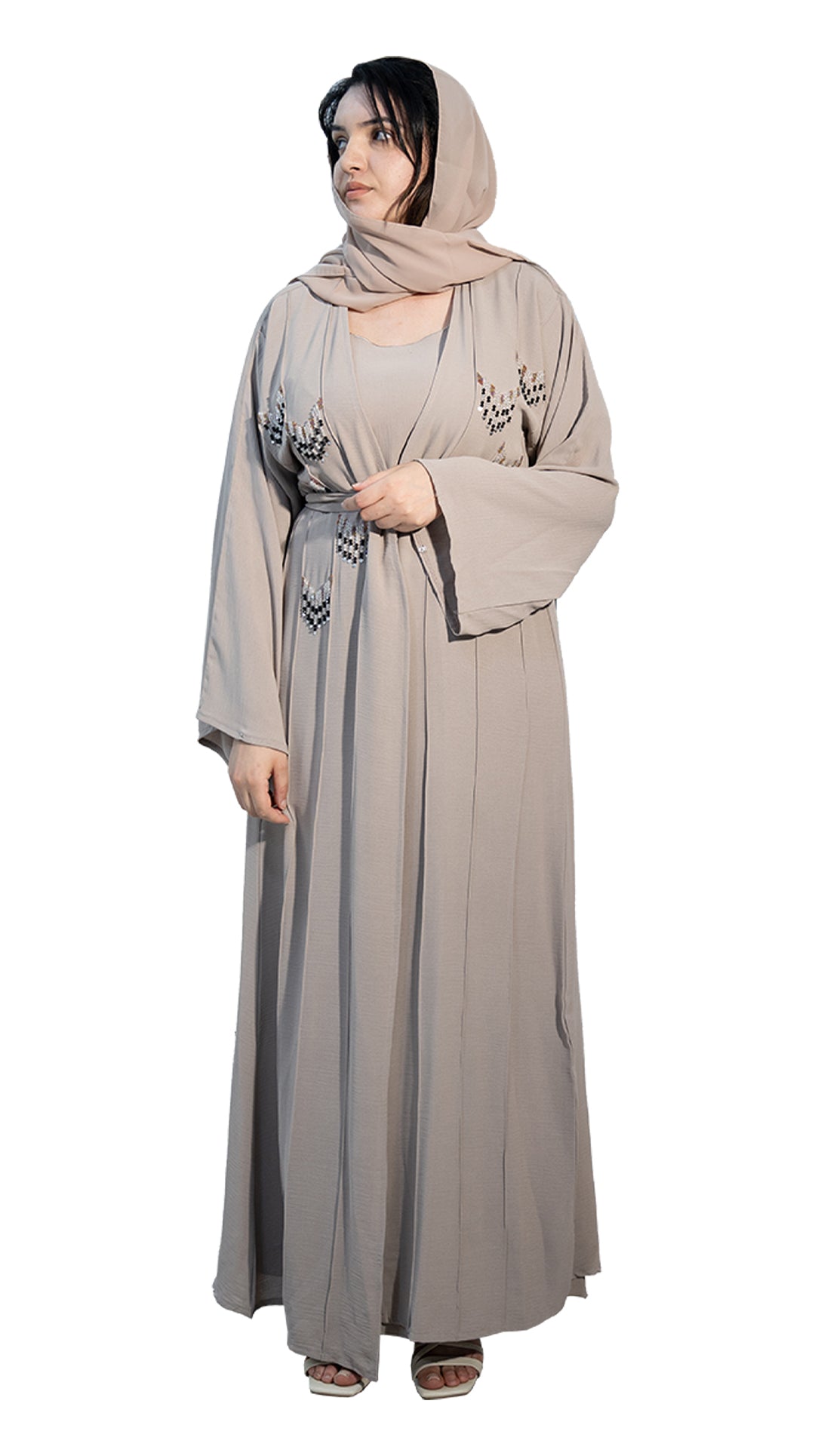 Elegant-abaya-with-matching-inner-dress-&-intricate-beadwork-2P660