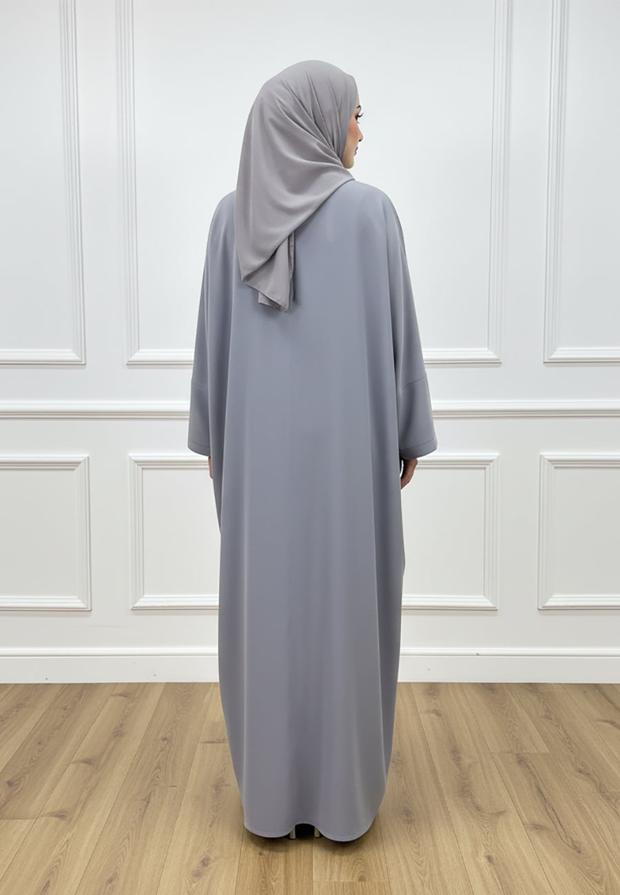 Wholesale Abaya with matching inner| Box of 12 |Available in various fabric, colors & Sizes | Barb Fabric |-2P832