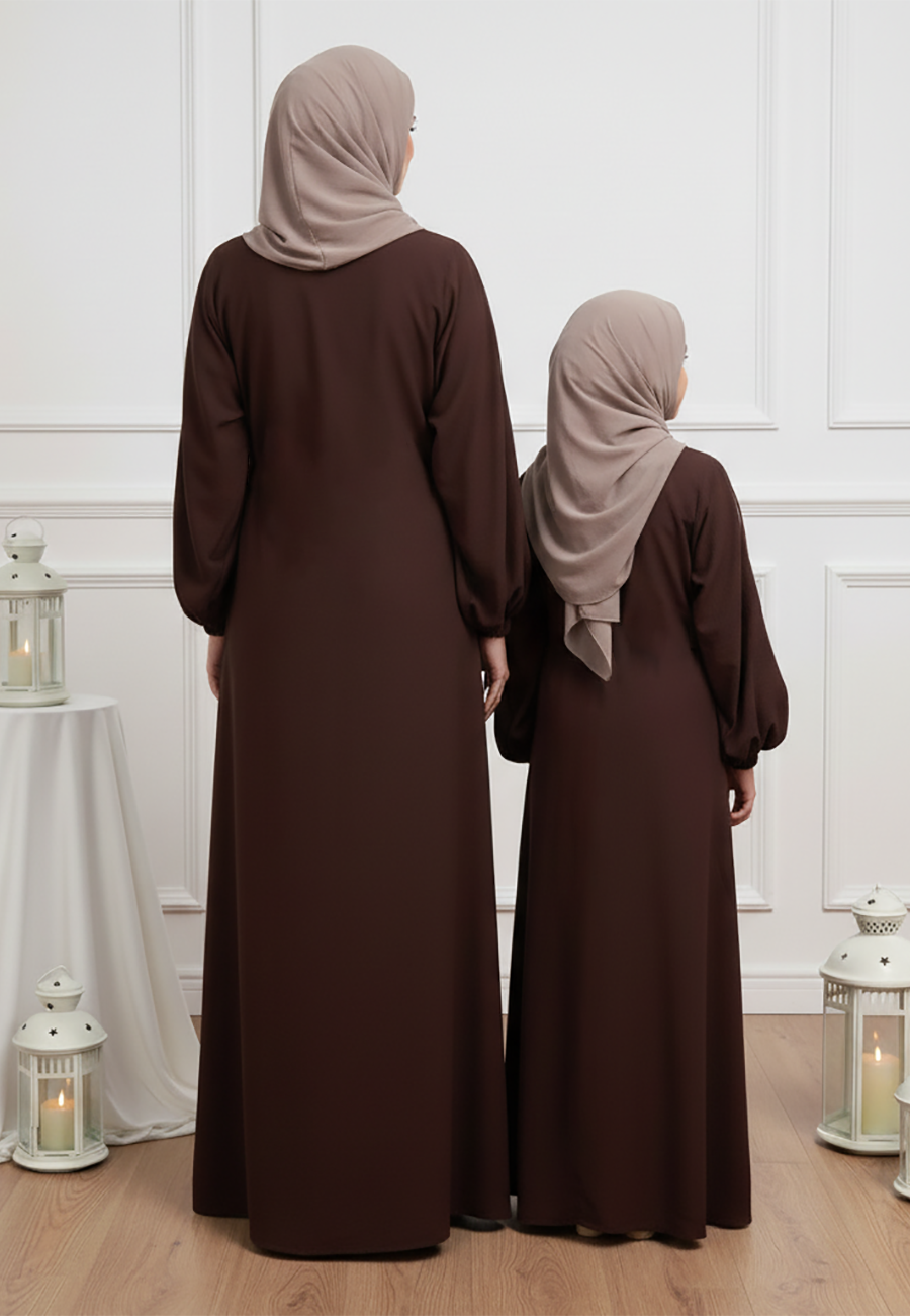 Luxurious Lulu Mother & Daughter Matching Abaya Set-641MD