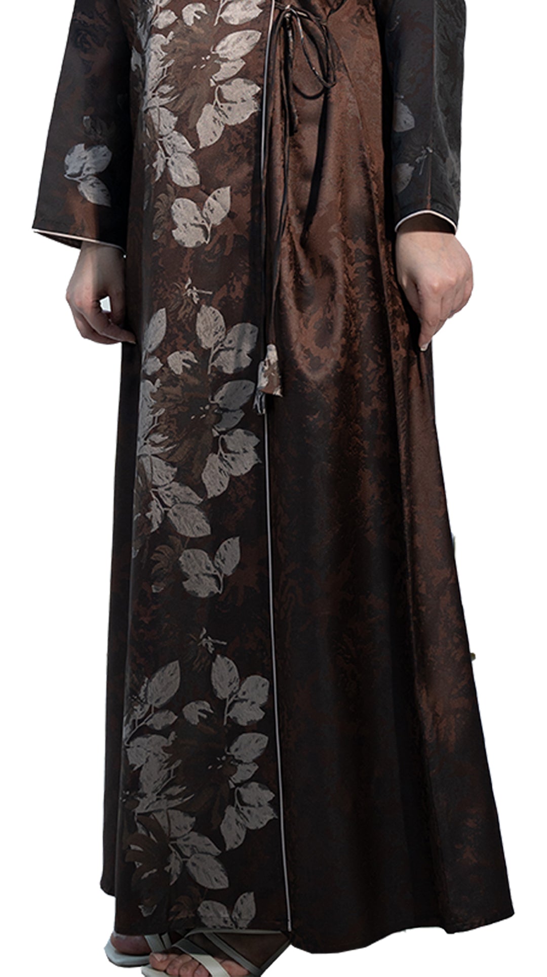 Floral-print-Jacquard-abaya-664