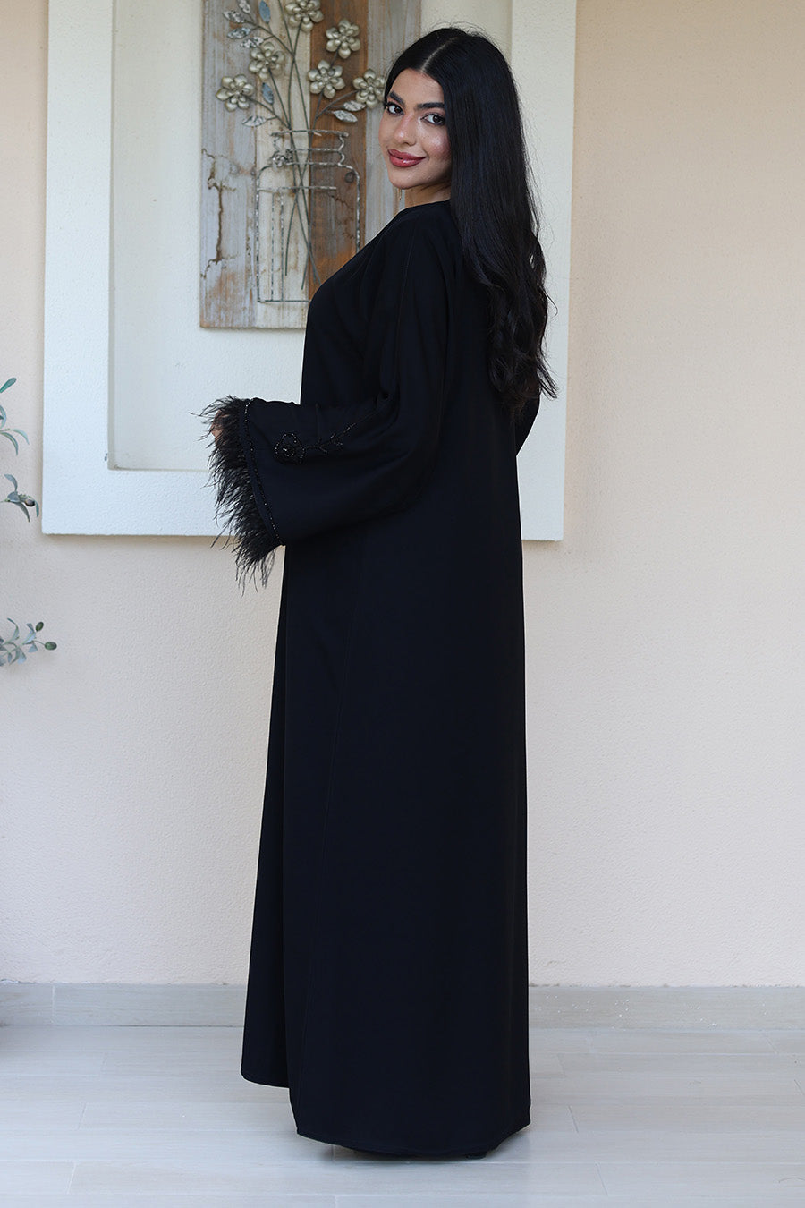 Black-Feathered-Elegance-Abaya-775