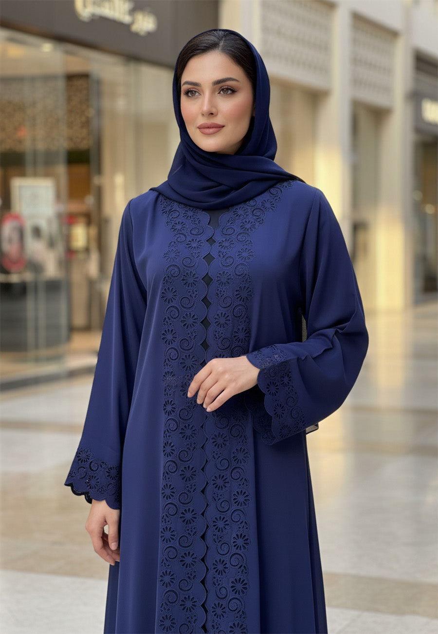 Deep-Navy-Blue-Abaya-with-Laser-Cut-Detailing-|-Premium-Nida-Fabric-799