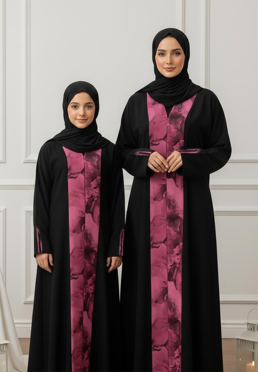 The Amira Mother & Daughter Abaya: Modern Practicality-813MD