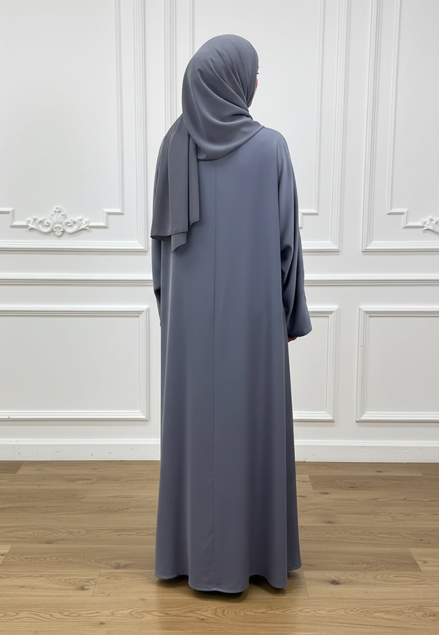 Midnight-Flora:-Premium-Nida-Abaya-with-Pastel-Vine-Embroidery-826