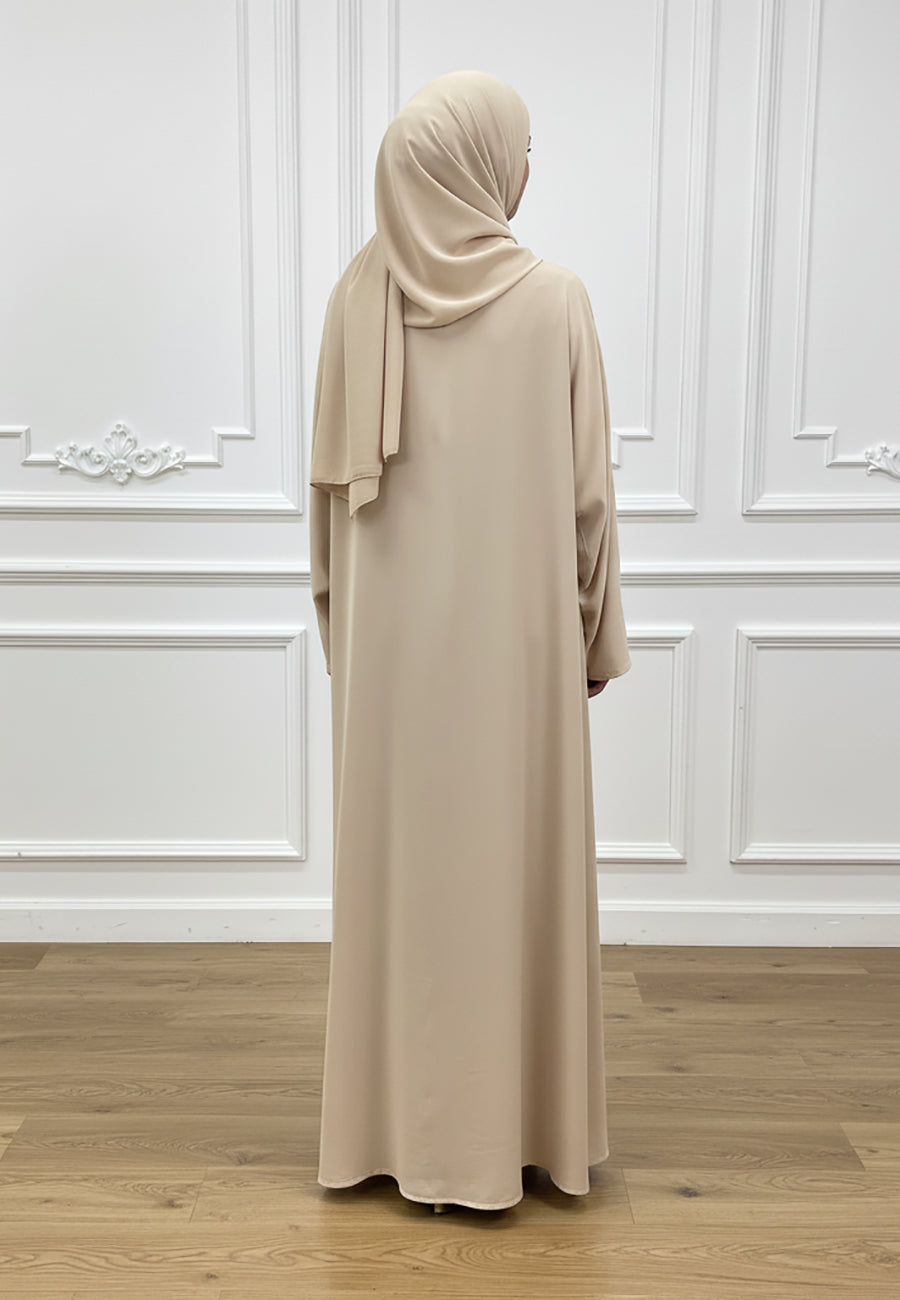 Champagne-Gold-Hand-Embroidered-Abaya-with-Floral-Beading-831