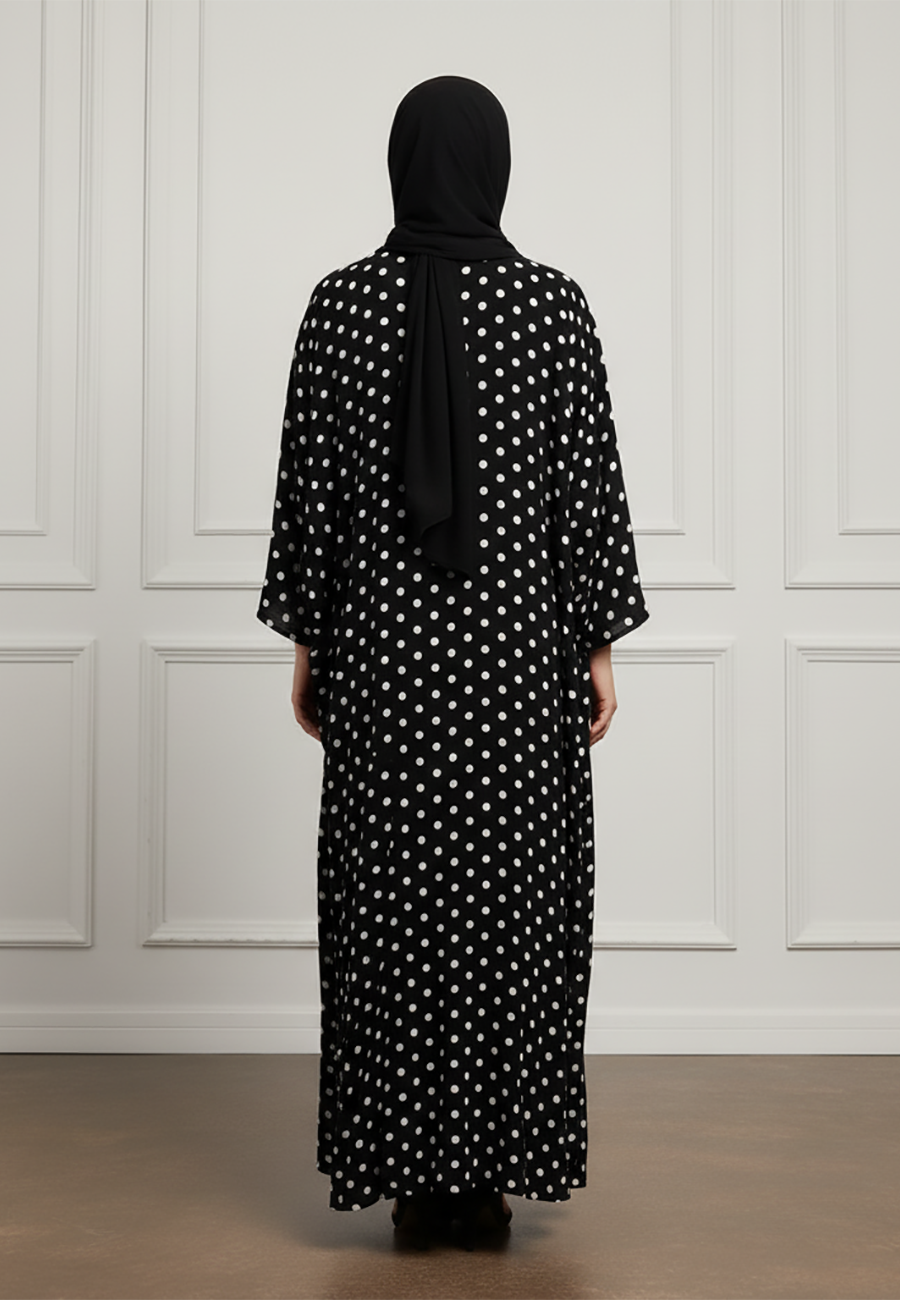 Polka-Dot-Print-Batwing-Abaya-884