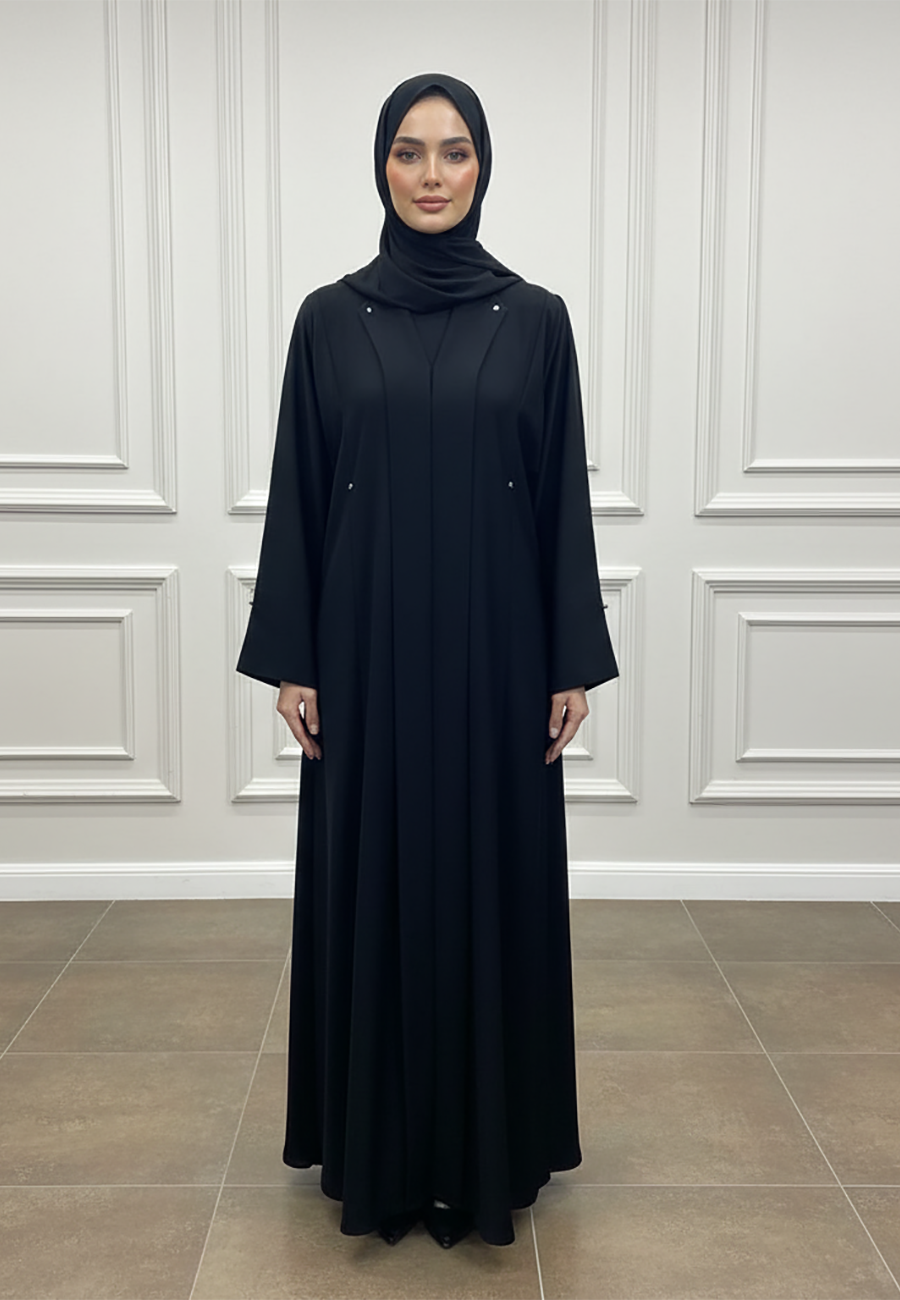 Classic-Tailored-A-Line-Abaya-899