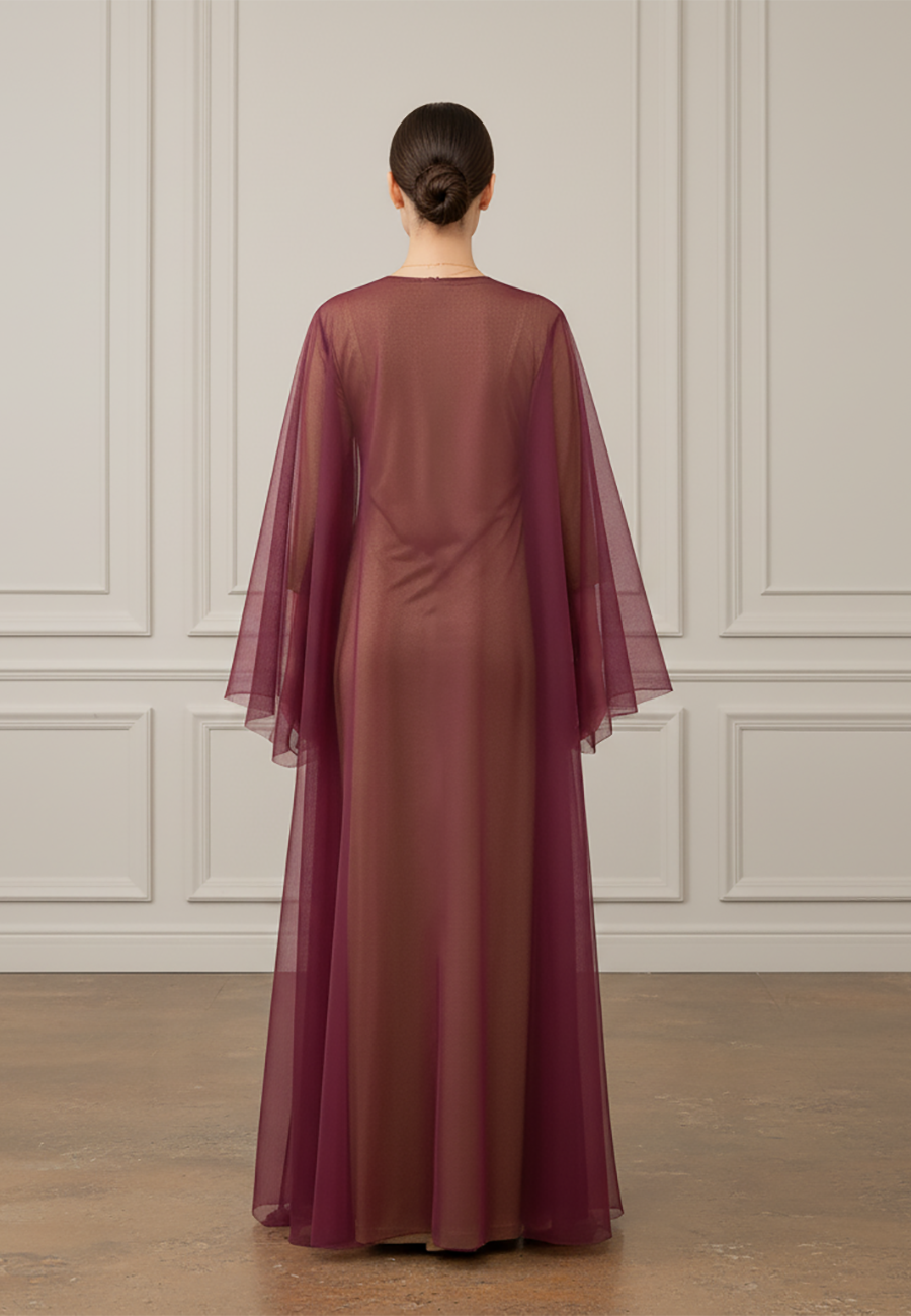 The-Royal-Garnet-Tulle-Abaya-905