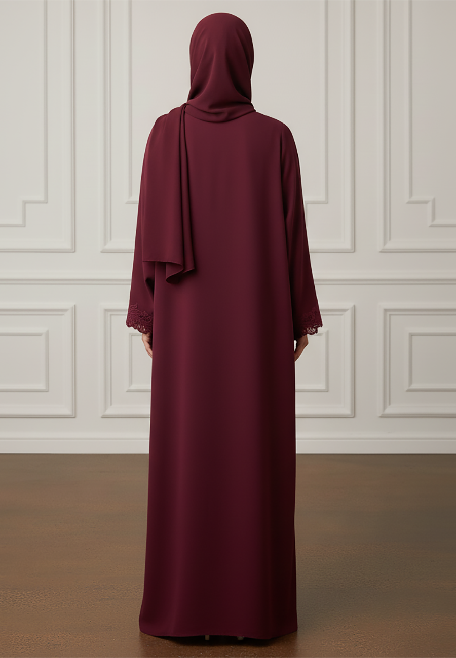 Inaya-Baroque-Lace-Abaya|-Nida-Fabric-908