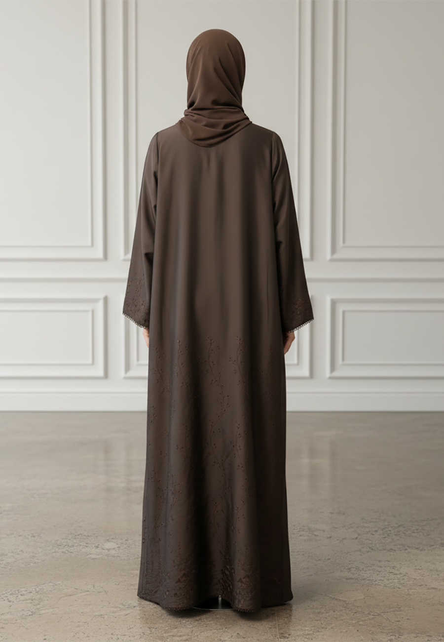 Braided-Accent-Abaya-|-Crepe-Fabric-925