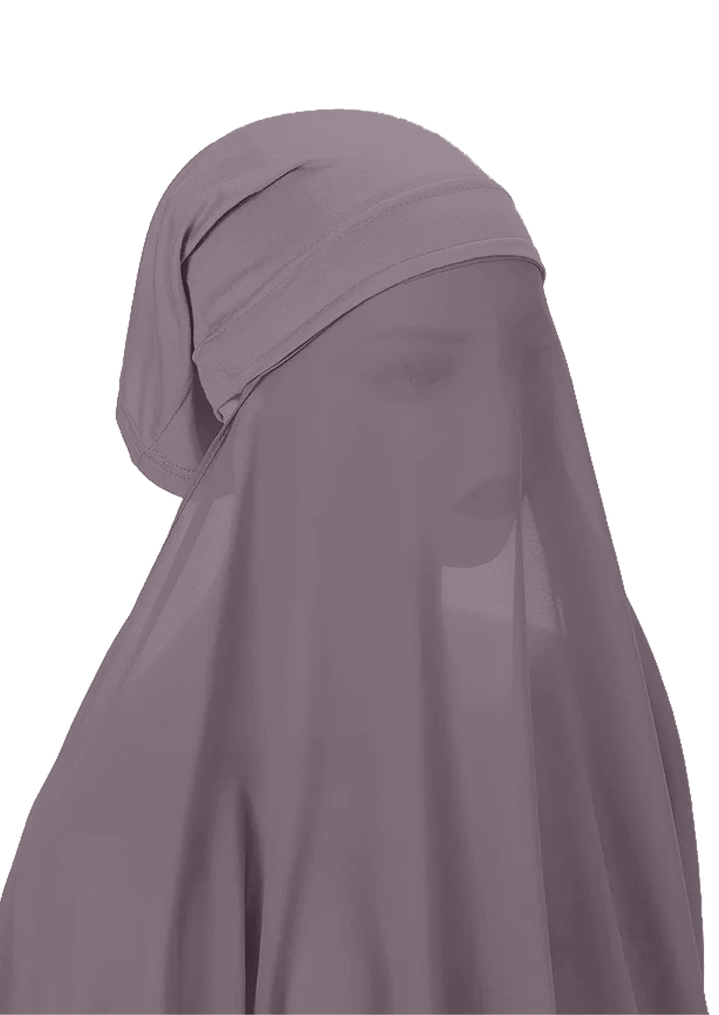Instant Hijab Wrap,Pullover Head Scarf with Tube Undercap Rocket Metallic color Hijab-HC6
