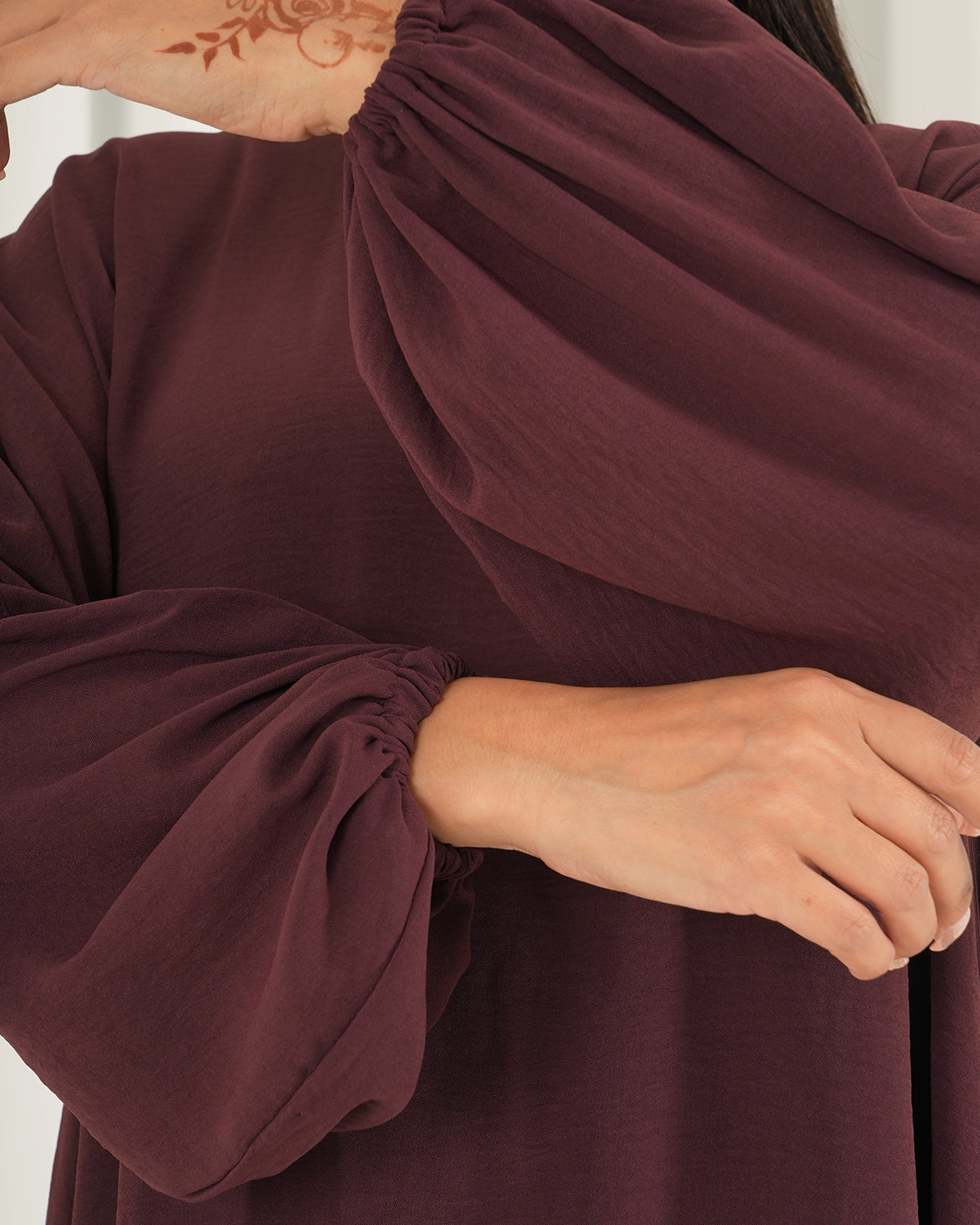 Burgundy Bliss Co-ord Set-N152A