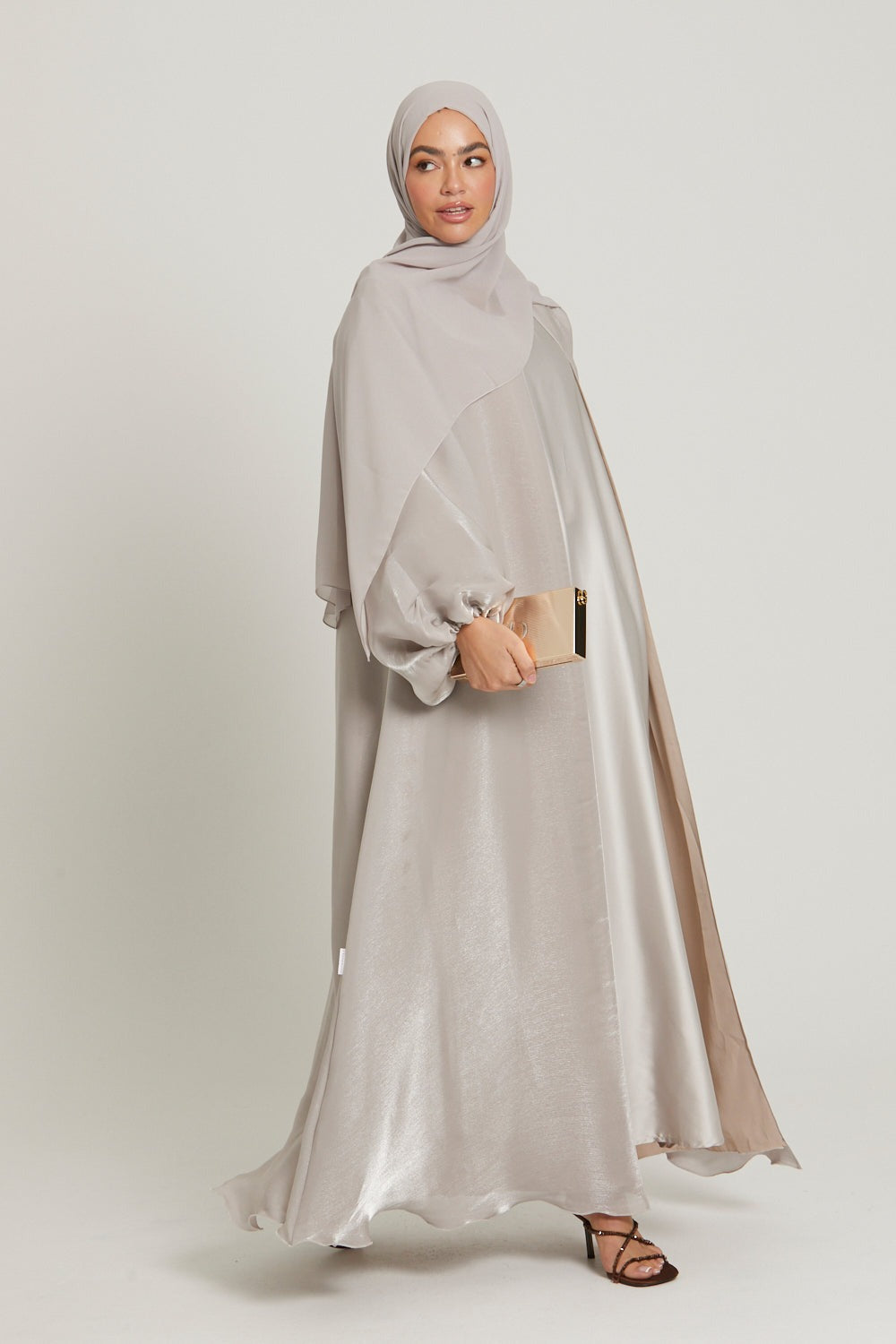 Abaya with matching inner-N231A