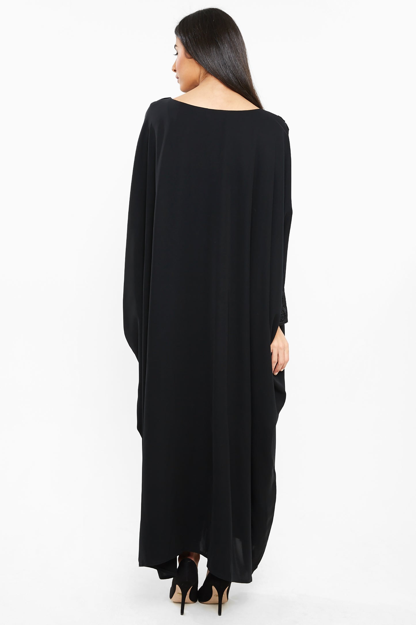 Beautiful abaya made with fine fabric-Abaya-AJ147A-AJ147A
