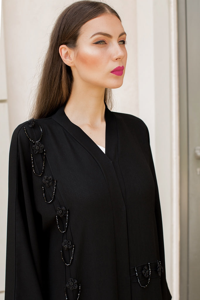 (AJ1667A) Naira embroidered abaya