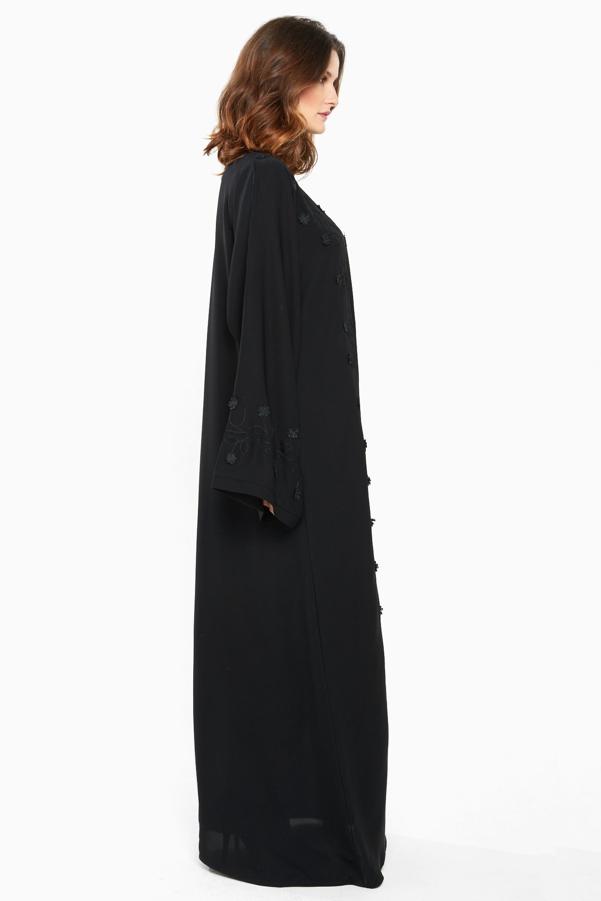 Wholesale Abaya | Box of 12 |Available in various fabric, colors & Sizes | Nida Fabric |-AJ722A