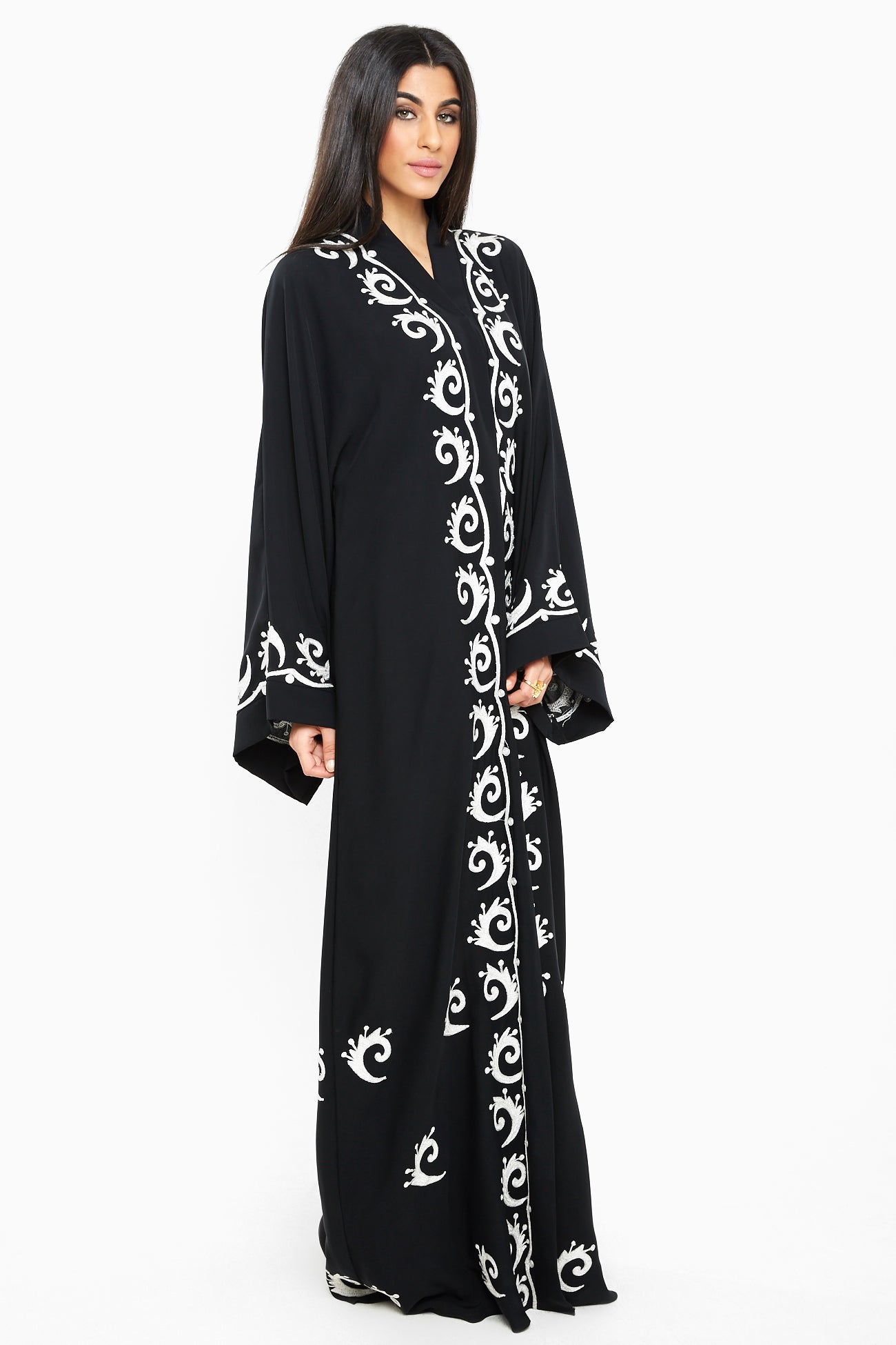 Wholesale Abaya | Box of 12 |Available in various fabric, colors & Sizes | Nida Fabric |-SB186A