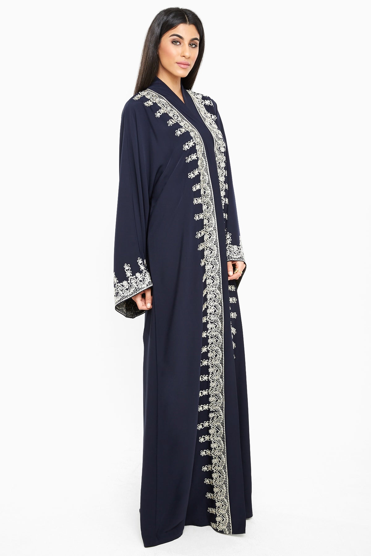 Wholesale Abaya | Box of 12 |Available in various fabric, colors & Sizes | Nida Fabric |-SB188A