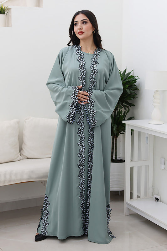 Sage Serenity Abaya-Comes with matching inner-2P739