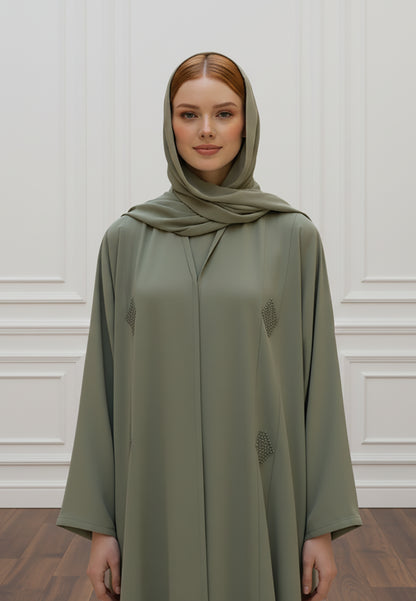Luxurious-2-Piece-BarB-Crepe-Abaya-Set-|-Matching-Inner-Dress-&-Hijab-Included-2P819