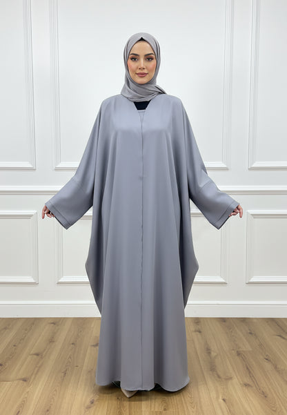 Elegant-Grey-2-Piece-Abaya-with-Sleeveless-Inner-Dress-2P832