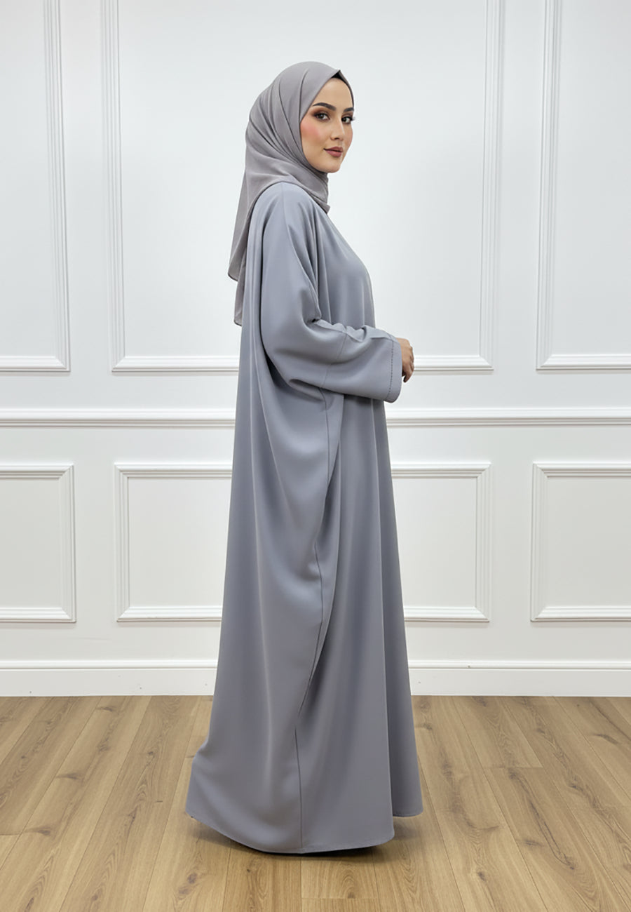 Elegant-Grey-2-Piece-Abaya-with-Sleeveless-Inner-Dress-2P832