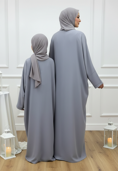 Luxurious Mother & Daughter 2-Piece Abaya Set | Signature Matching Inner Dress Collection-2P832MD