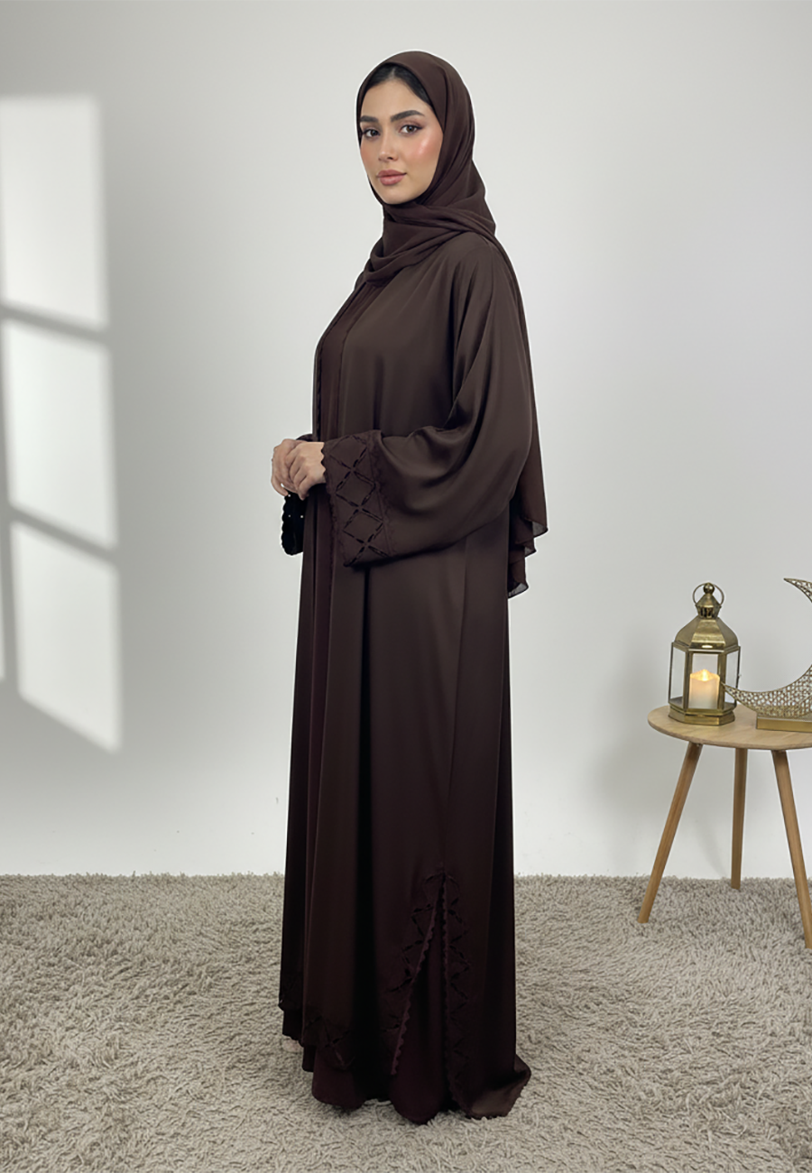 Elegant-Brown-Abaya-with-Matching-Inner-2P850
