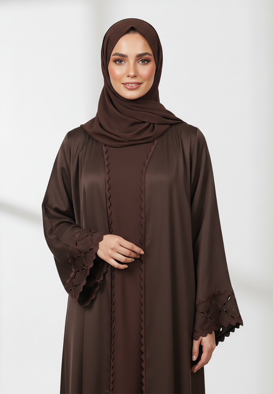 Elegant-Brown-Abaya-with-Matching-Inner-2P850