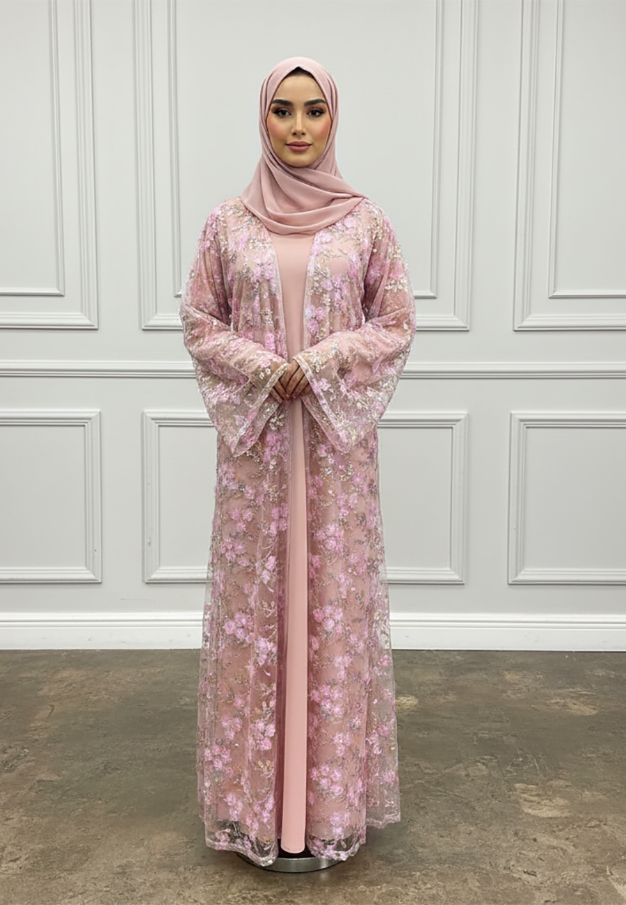 Ethereal-Rose-Embroidered-two-piece-Abaya-2P894