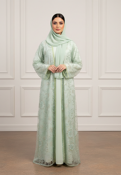 Enchanted-Garden-Lace-Open-two-piece-Abaya-2P895