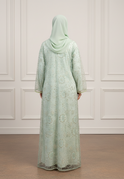 Enchanted-Garden-Lace-Open-two-piece-Abaya-2P895