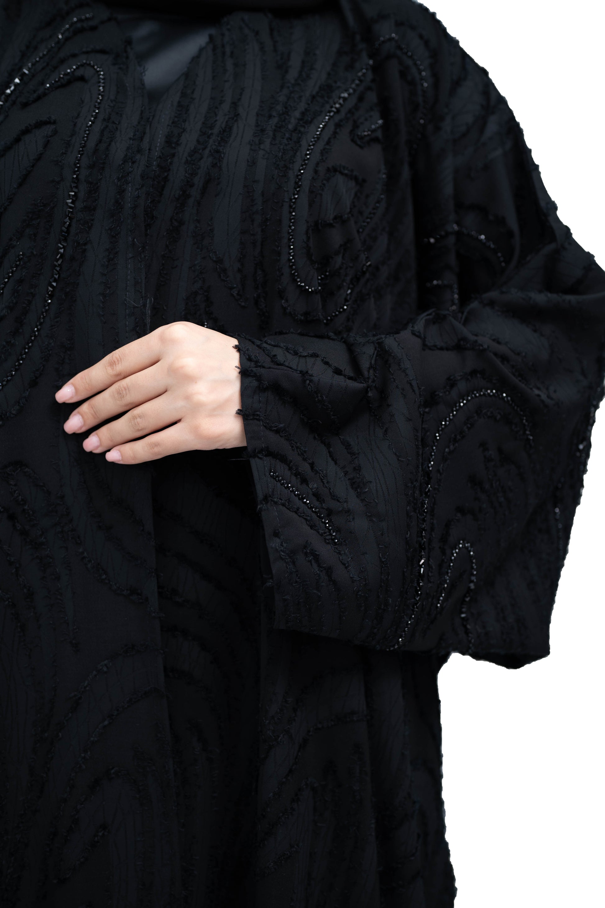 Classy-Black-Beadwork-abaya-with-matching-Hijab-637