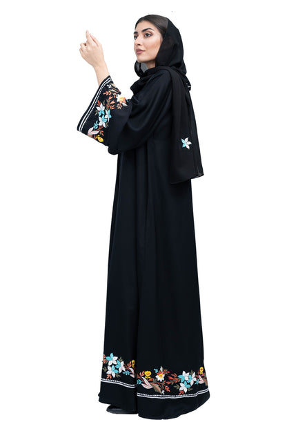 Elegant-Black-Nida-Abaya-with-Vibrant-Floral-Embroidery-in-Abaya-and-Hijab.-638