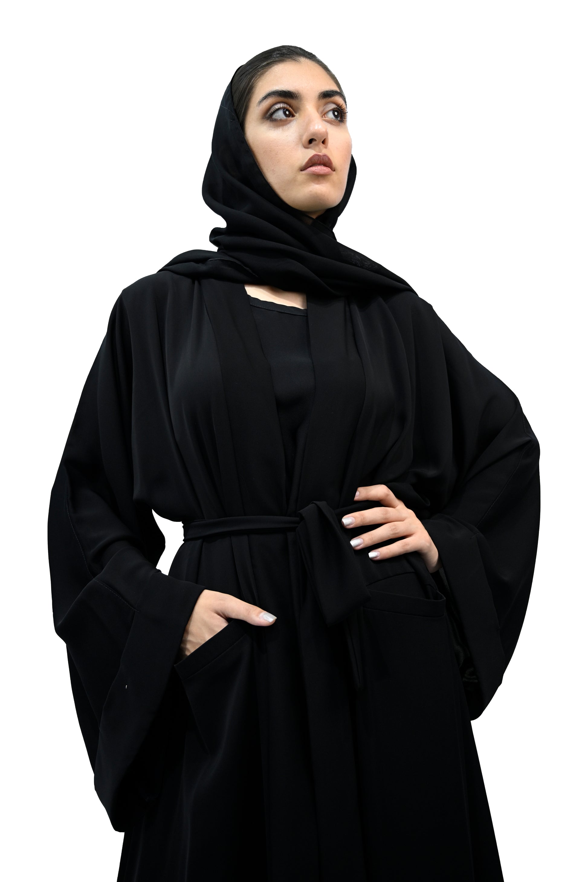 Pocket-Abaya-with-Matching-Belt-714
