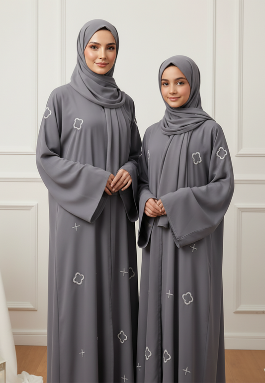Hana Mother & Daughter Matching Abaya Set-764MD