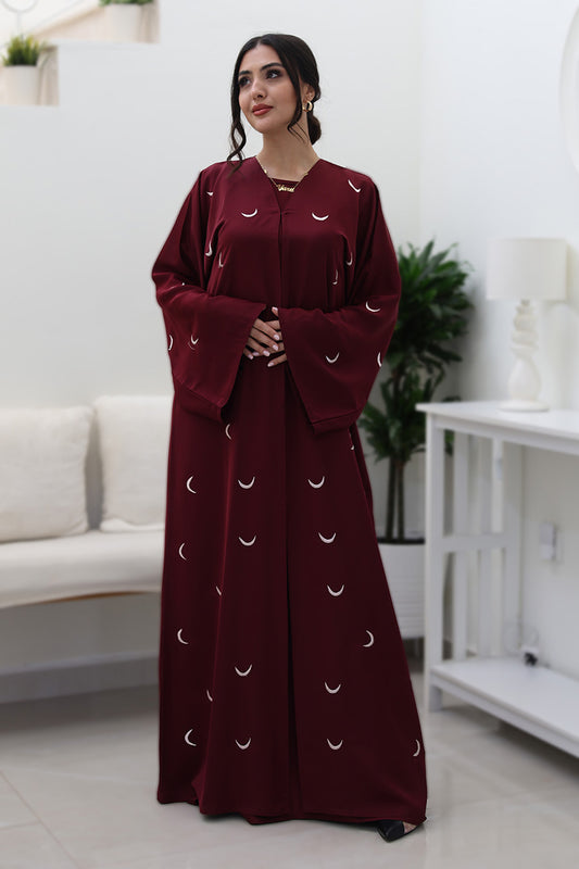 Maroon-Crescent-Moon-Abaya-769
