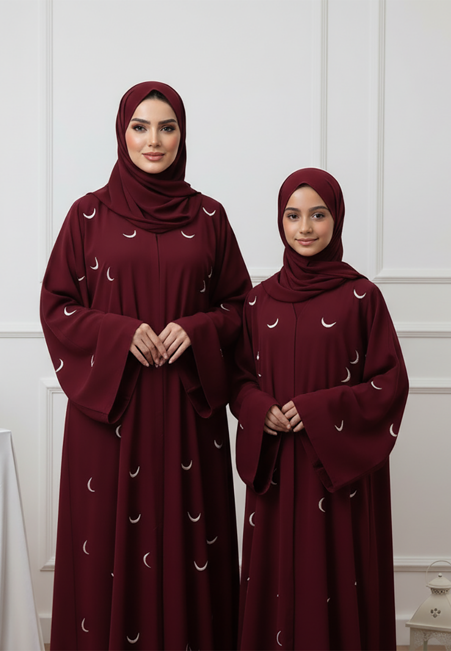 The Amar Abaya: Celestial Elegance for Mother & Daughter-769MD