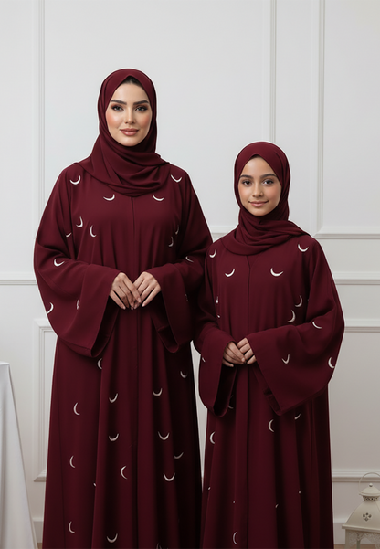 The Amar Abaya: Celestial Elegance for Mother & Daughter-769MD