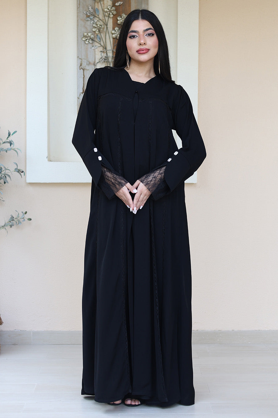 Elegant-Black-Abaya-777
