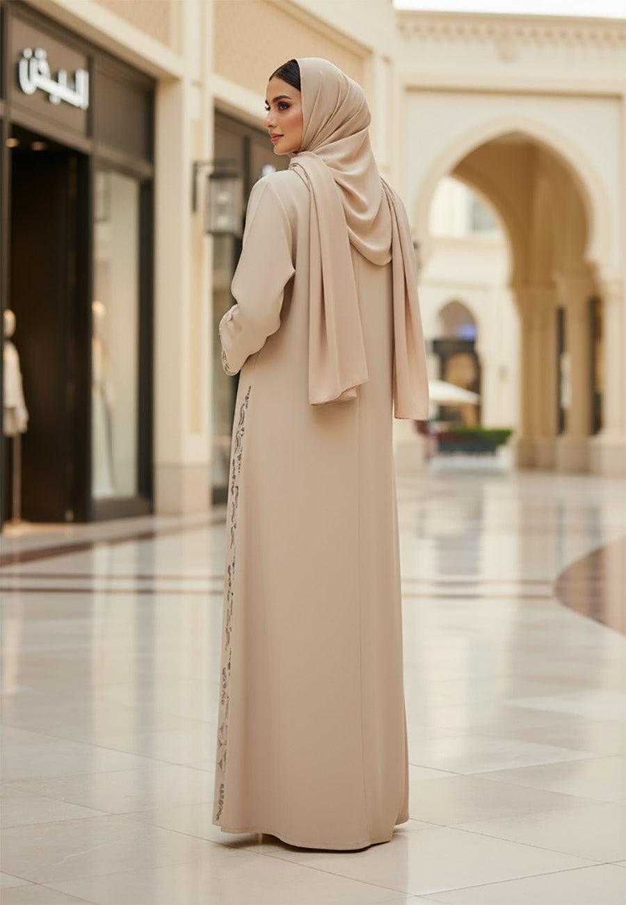 Soft-Sage-Green-Abaya-with-Intricate-Tonal-Cutwork-|-Premium-Nida-801