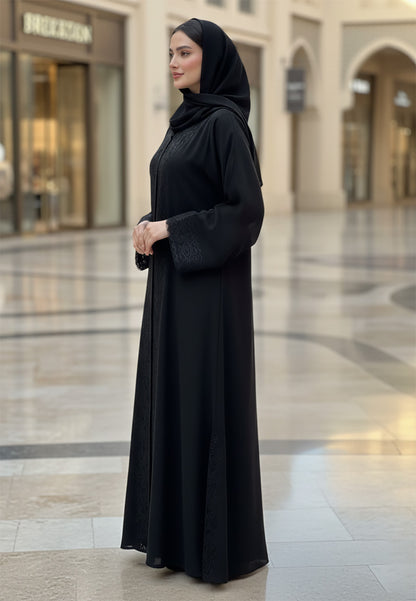 Minimalist-Sand-Abaya-with-Flowing-Line-Embroidery-|-Premium-Nida-Fabric-802