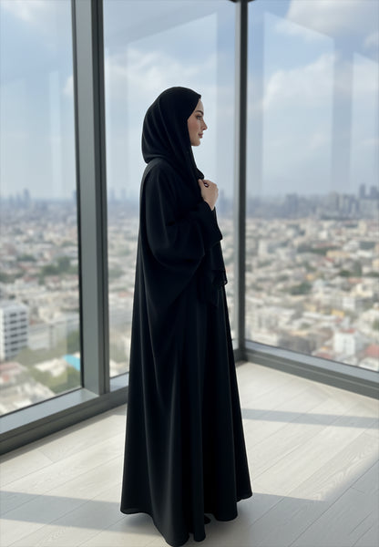 The-Essential-Classic-Black-Abaya-|-V-Neck-Nida-Fabric-806