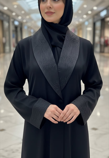 The-Tailored-Tuxedo-Abaya-with-Contrast-Satin-Lapel-|-Nida-Fabric-808
