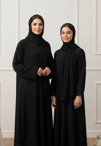 The Noor Abaya: Timeless Grace for for Mother & Daughter-809MD