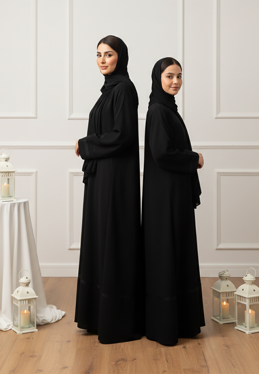 The Noor Abaya: Timeless Grace for for Mother & Daughter-809MD