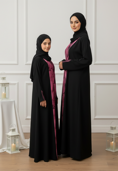 The Amira Mother & Daughter Abaya: Modern Practicality-813MD