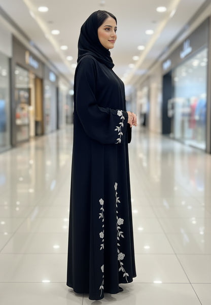 The-Desert-Rose-Abaya-|-White-Floral-Embroidery-on-Premium-Nida-814