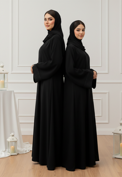 The Safiya Mother & Daughter Abaya: Textural Elegance-815MD